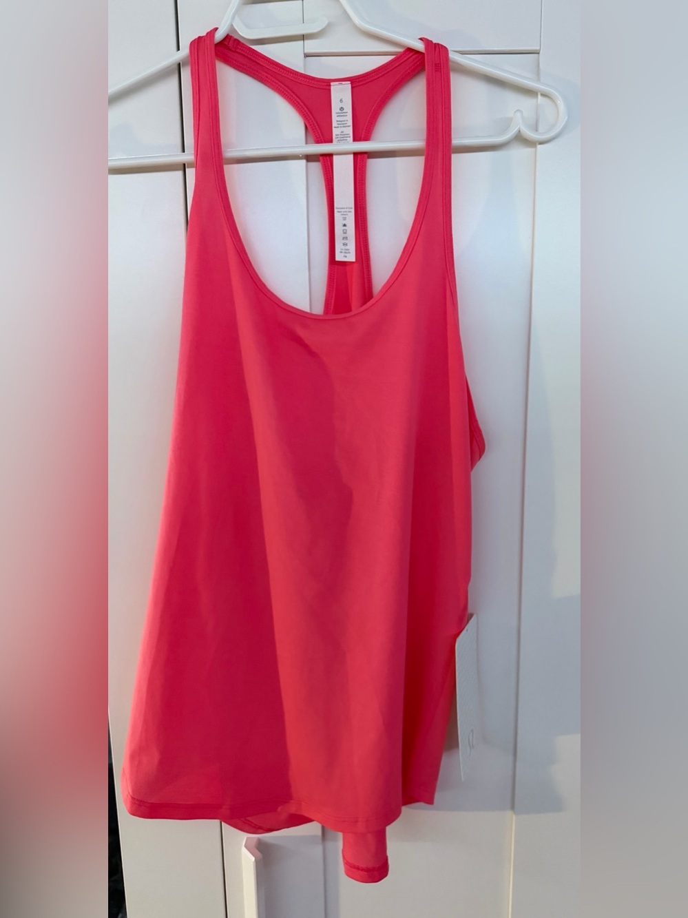 lululemon athletica Bright Pink Tech Mesh Singlet